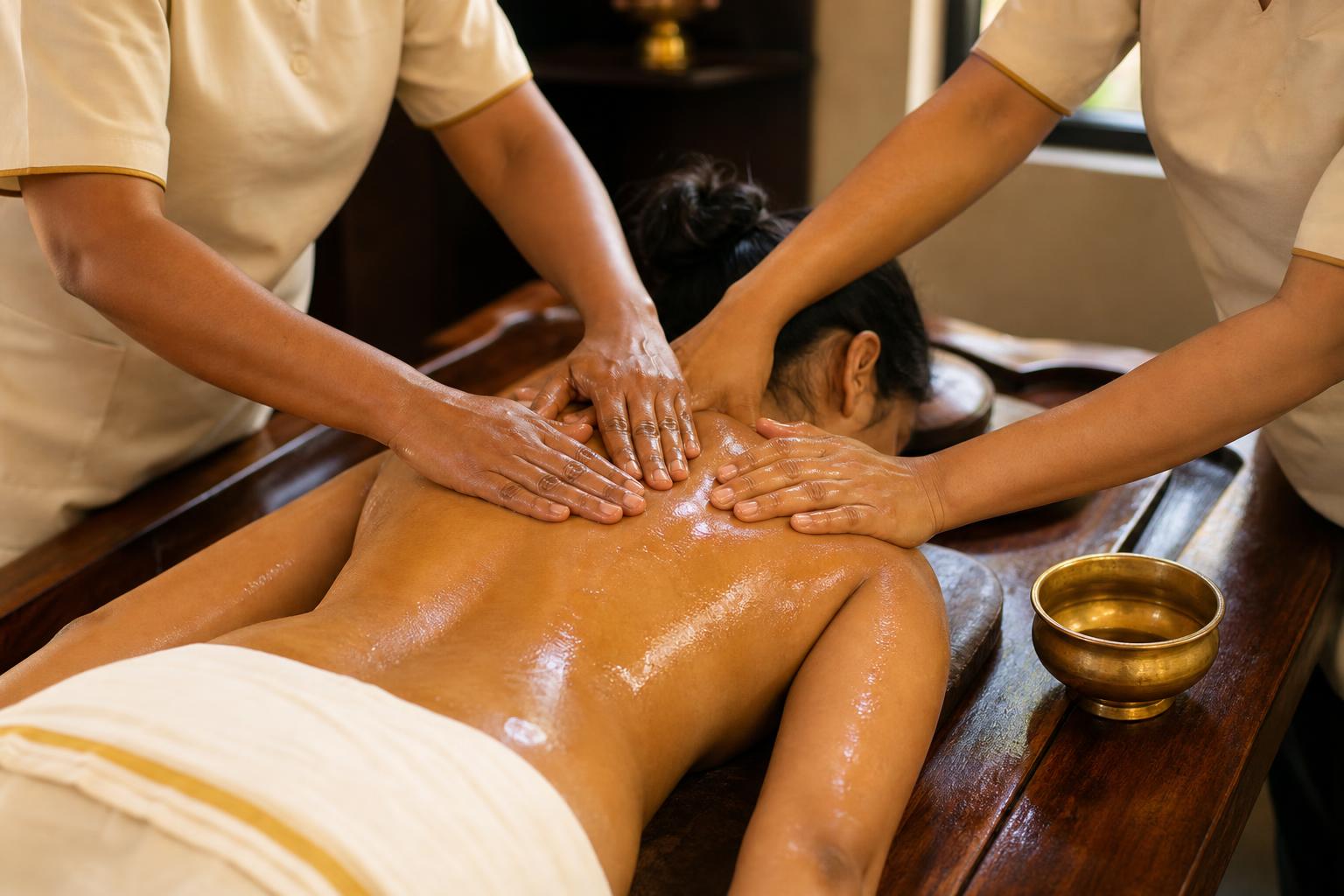 Abhyangam treatment at Kerala Ayurveda Hospital, Salem